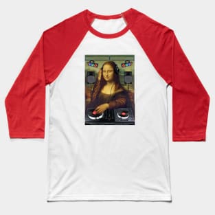 DJ Mona Lisa by Basement Mastermind Baseball T-Shirt